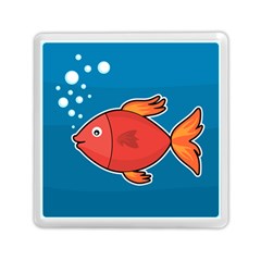 Sketch Nature Water Fish Cute Memory Card Reader (square) by HermanTelo