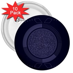 Technology Eye 3  Buttons (10 Pack) 