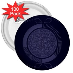 Technology Eye 3  Buttons (100 Pack) 