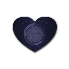 Technology Eye Heart Coaster (4 Pack)  by HermanTelo