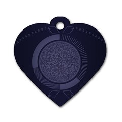 Technology Eye Dog Tag Heart (two Sides)