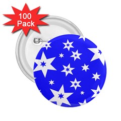 Star Background Pattern Advent 2 25  Buttons (100 Pack)  by HermanTelo