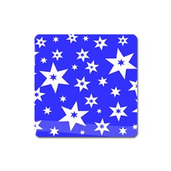 Star Background Pattern Advent Square Magnet by HermanTelo