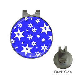 Star Background Pattern Advent Hat Clips With Golf Markers by HermanTelo