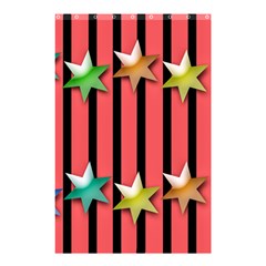 Star Christmas Greeting Shower Curtain 48  X 72  (small)  by HermanTelo