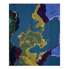 Map Geography World Shower Curtain 60  X 72  (medium)  by HermanTelo