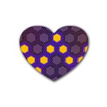 Communication Network Digital Heart Coaster (4 pack)  Front