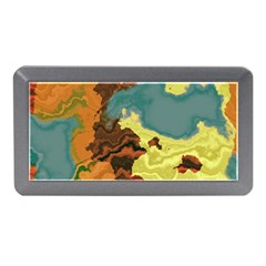 Map Geography World Yellow Memory Card Reader (mini) by HermanTelo