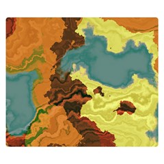 Map Geography World Yellow Double Sided Flano Blanket (small) 