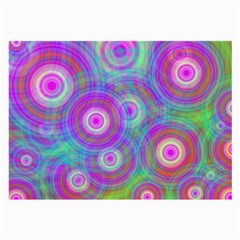 Circle Colorful Pattern Background Large Glasses Cloth (2-side)