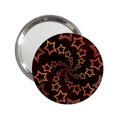 Gold Stars Spiral Chic 2 25  Handbag Mirrors by HermanTelo