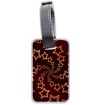 Gold Stars Spiral Chic Luggage Tags (Two Sides) Back