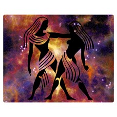 Zodiac Horoscope Astrology Double Sided Flano Blanket (medium)  by HermanTelo