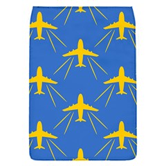 Aircraft Texture Blue Yellow Removable Flap Cover (s)