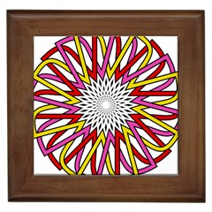 Sun Abstract Mandala Framed Tiles by HermanTelo