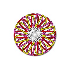 Sun Abstract Mandala Magnet 3  (round) by HermanTelo