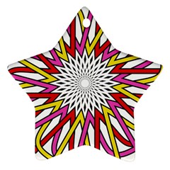 Sun Abstract Mandala Star Ornament (two Sides) by HermanTelo