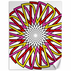 Sun Abstract Mandala Canvas 18  X 24 