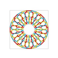 Wheel Complex Symbol Mandala Satin Bandana Scarf by HermanTelo
