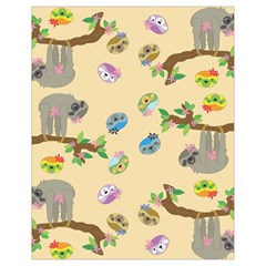 Sloth Neutral Color Cute Cartoon Drawstring Bag (small)