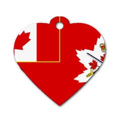 Flag Of The Canadian Army Dog Tag Heart (one Side) by abbeyz71