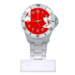 Flag Of The Canadian Army Plastic Nurses Watch by abbeyz71