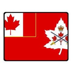 Flag Of The Canadian Army Double Sided Fleece Blanket (small)  by abbeyz71
