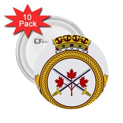 Badge Of The Canadian Army 2 25  Buttons (10 Pack)  by abbeyz71