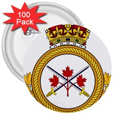 Badge Of The Canadian Army 3  Buttons (100 Pack)  by abbeyz71