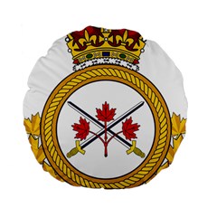 Badge Of The Canadian Army Standard 15  Premium Round Cushions by abbeyz71