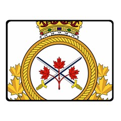 Badge Of The Canadian Army Double Sided Fleece Blanket (small)  by abbeyz71