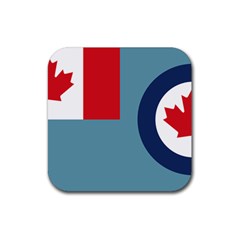 Air Force Ensign Of Canada Rubber Coaster (square)  by abbeyz71