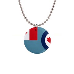 Air Force Ensign Of Canada 1  Button Necklace by abbeyz71