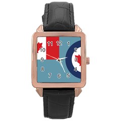 Air Force Ensign Of Canada Rose Gold Leather Watch  by abbeyz71
