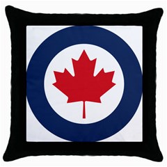 Roundel Of Canadian Air Force Throw Pillow Case (black) by abbeyz71