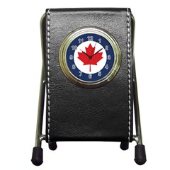 Roundel Of Canadian Air Force Pen Holder Desk Clock by abbeyz71