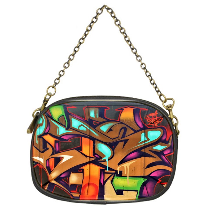 Graffiti Mural Street Art Wall Art Chain Purse (One Side)