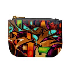 Graffiti Mural Street Art Wall Art Mini Coin Purse by Pakrebo