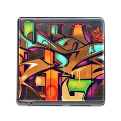 Graffiti Mural Street Art Wall Art Memory Card Reader (square 5 Slot) by Pakrebo