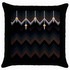 Background Pattern Non Seamless Throw Pillow Case (black)