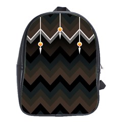 Background Pattern Non Seamless School Bag (large) by Pakrebo