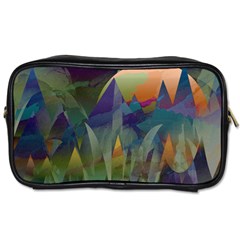 Mountains Abstract Mountain Range Toiletries Bag (one Side) by Pakrebo