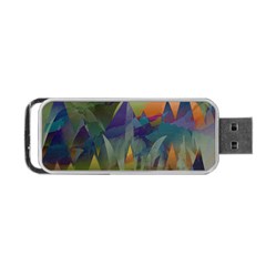 Mountains Abstract Mountain Range Portable USB Flash (One Side)