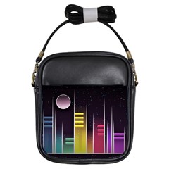 Illustrations Background Abstract Colors Girls Sling Bag by Pakrebo