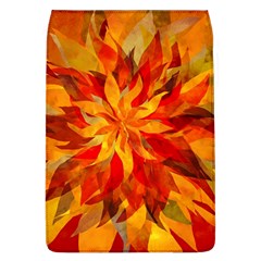 Flower Blossom Red Orange Abstract Removable Flap Cover (l)
