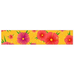 Background Flowers Floral Pattern Small Flano Scarf by Pakrebo