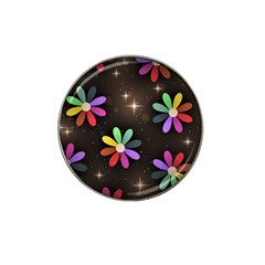 Illustrations Background Floral Flowers Hat Clip Ball Marker by Pakrebo