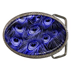 Peacock Feathers Color Plumage Belt Buckles by Pakrebo