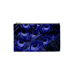 Peacock Feathers Color Plumage Cosmetic Bag (small) by Pakrebo