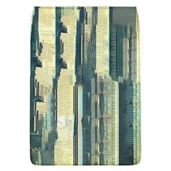 Texture Abstract Buildings Removable Flap Cover (l)